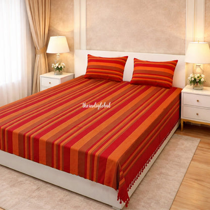 handloom-cotton-red-bedsheet-2