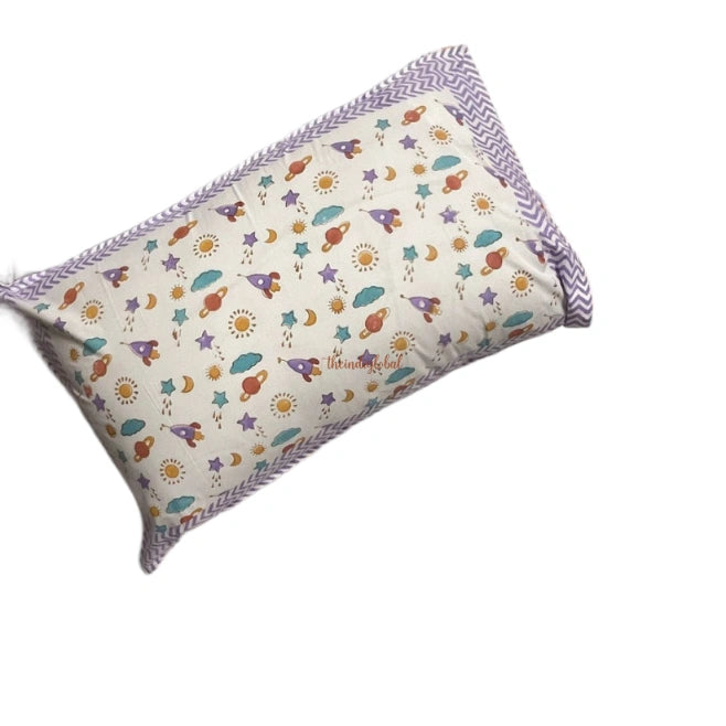 Handblock Soft Cotton Kids Bedsheet
