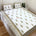 Veda Hand Block Soft Cotton Bedsheet with 2 Pillow Covers Yellow